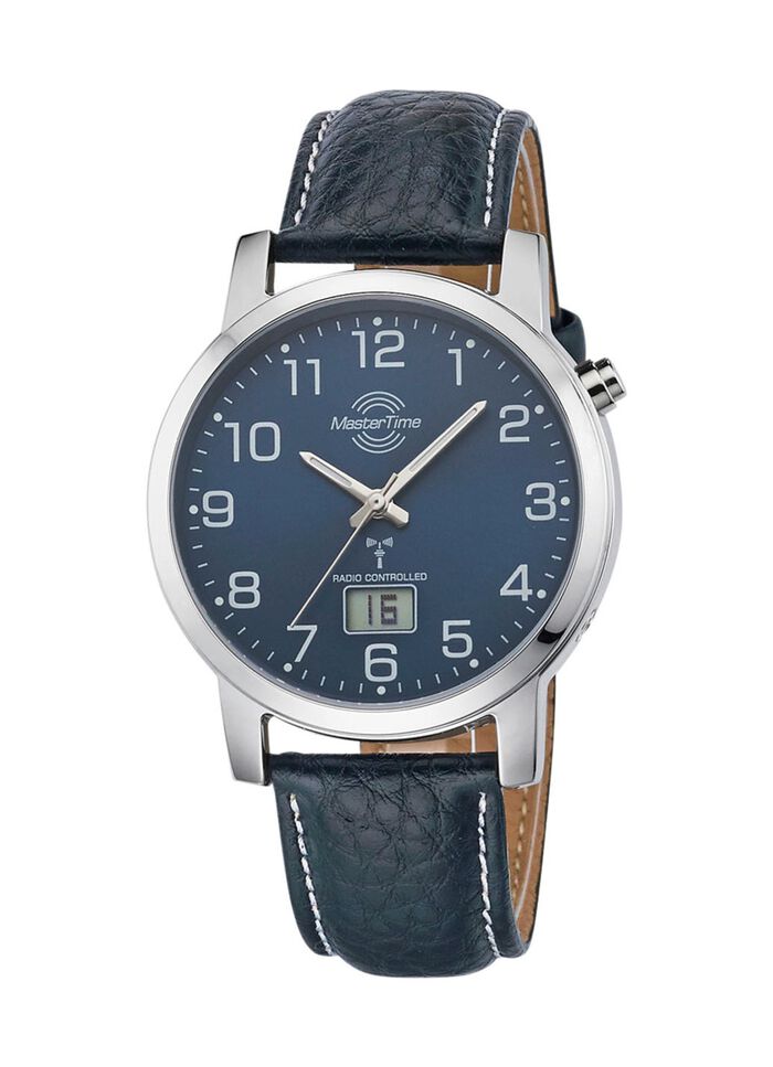 Sch&ouml;ne Herren-Lederarmbanduhr 