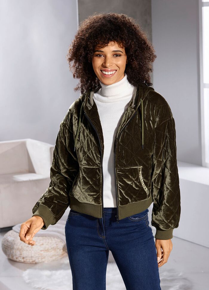 Kurzjacke aus Samt 