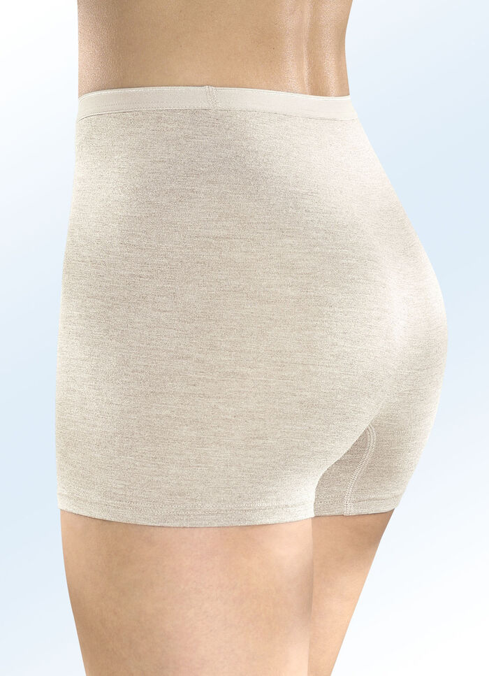 Sylvia Speidel Zweierpack Pants, atmungsaktiv 2X SAND MELIERT