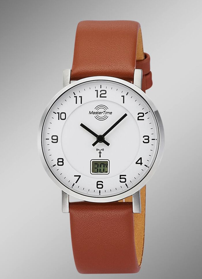 Master Time Damen-Lederarmbanduhr 
