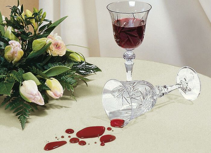 Tischdecke aus 100% Baumwolle mit Acryl-Versiegelung BLAU