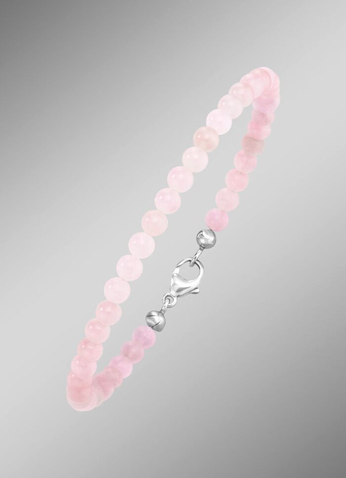 Armband mit echtem Rosenquarz 