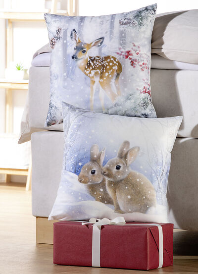 Samtweiche Kissenbezüge mit Reißverschluss 