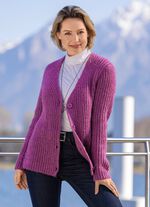 Strickjacke in superflauschigem Grobstrick 
