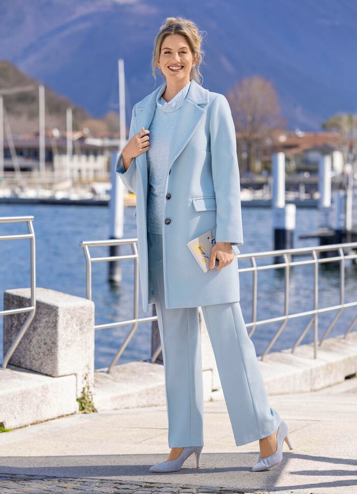 Kurzmantel mit Reverskragen HELLBLAU