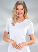 Zweierpack Shirts mit paspelierten Abschl&uuml;ssen 