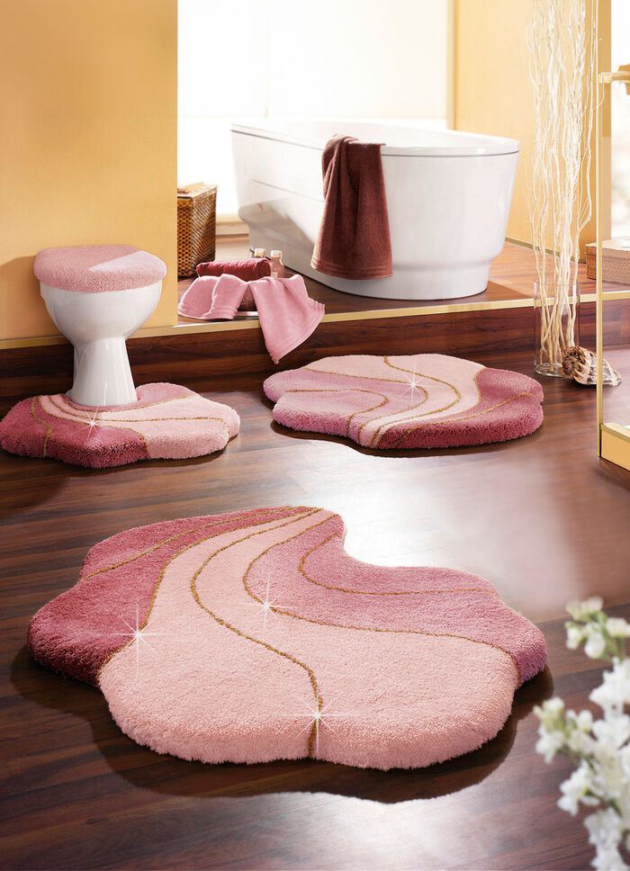 Barfu&szlig;weiche Badgarnitur Gold-Glitzergarn ALTROSA