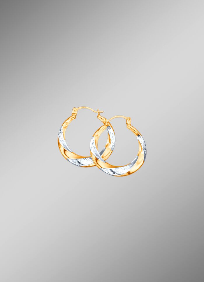 Diamantierte Creolen 