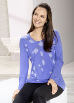 Shirt mit Flatlock-Naht in 2 Farben LILA