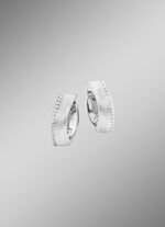 Tolle Klappcreolen mit Zirkonia 