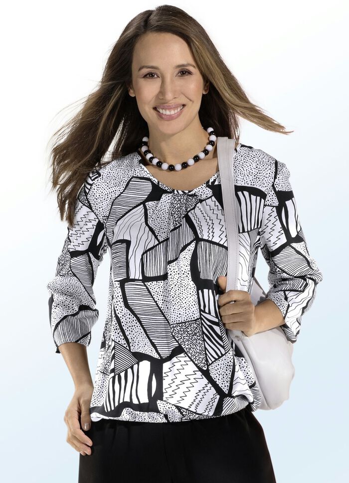 Tunika mit h&uuml;bscher F&auml;ltelung am Ausschnitt 