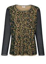 Shirt mit Netz-Jersey 