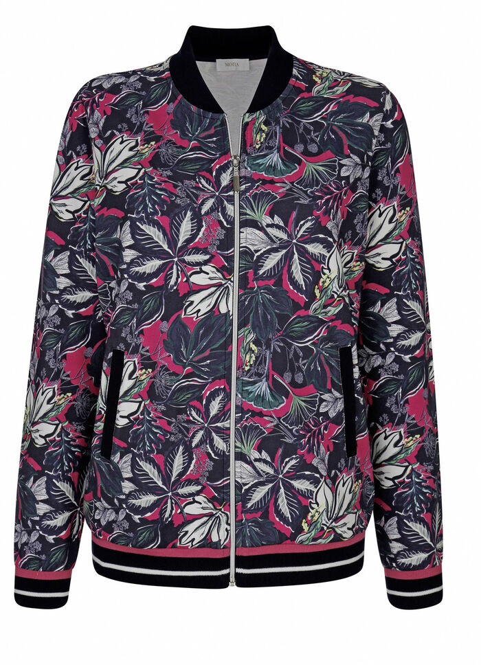 Sweatjacke mit seitlichen Eingrifftaschen 