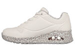SKECHERS, trendige Damen-Sneaker, mit sichtbarem Luftpolster WEISS-LEO