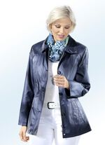 Jacke mit Reißverschluss unter der Knopfleiste MARINE