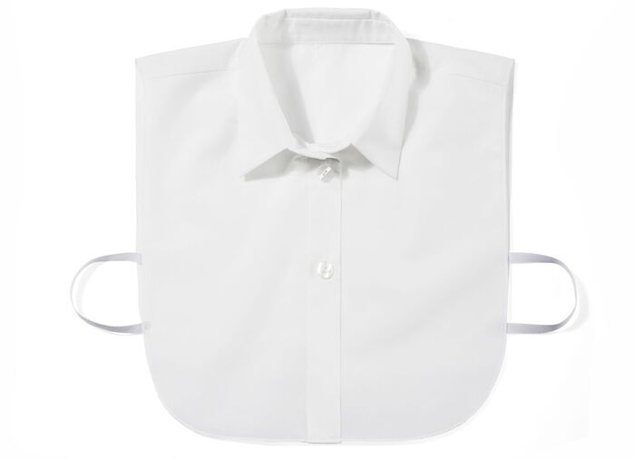 Klaus Modelle, Damen-Blusenkragen, aus feinem Popeline WEISS