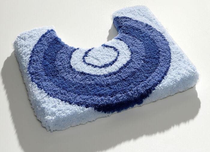 Badgarnitur von Kleine Wolke mit rutschhemmender Rückseite BLAU