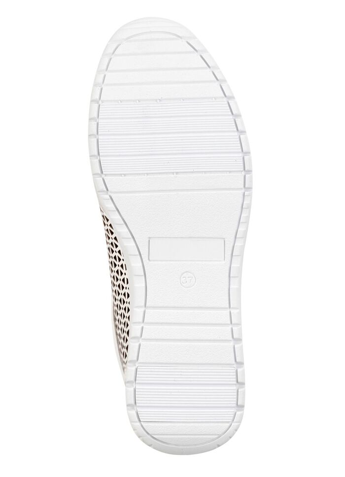 ELENA EDEN, sommerliche Damen-Sneaker, Weite G, mit herausnehmbarem Fu&szlig;bett NATURWEISS