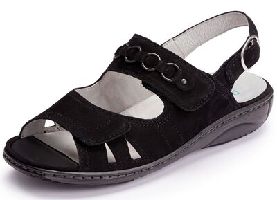 Waldl&auml;ufer, bequeme Damen-Sandalen, Weite G, mit herausnehmbarem Fu&szlig;bett 