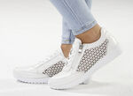 ELENA EDEN, sommerliche Damen-Sneaker, Weite G, mit herausnehmbarem Fußbett NATURWEISS