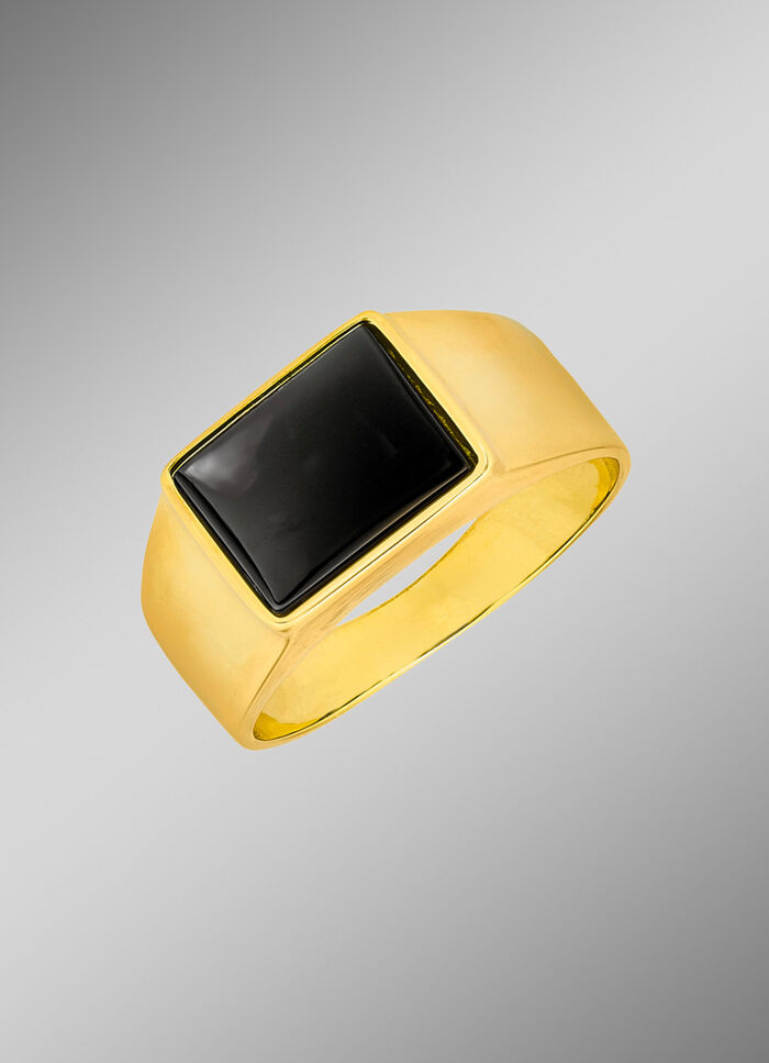 Herrenring mit Onyx 