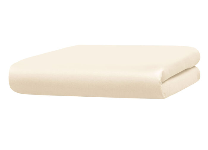 Kuschelige und warme Winterflausch-Spannbetttücher CREME