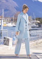 Kurzmantel mit Reverskragen HELLBLAU