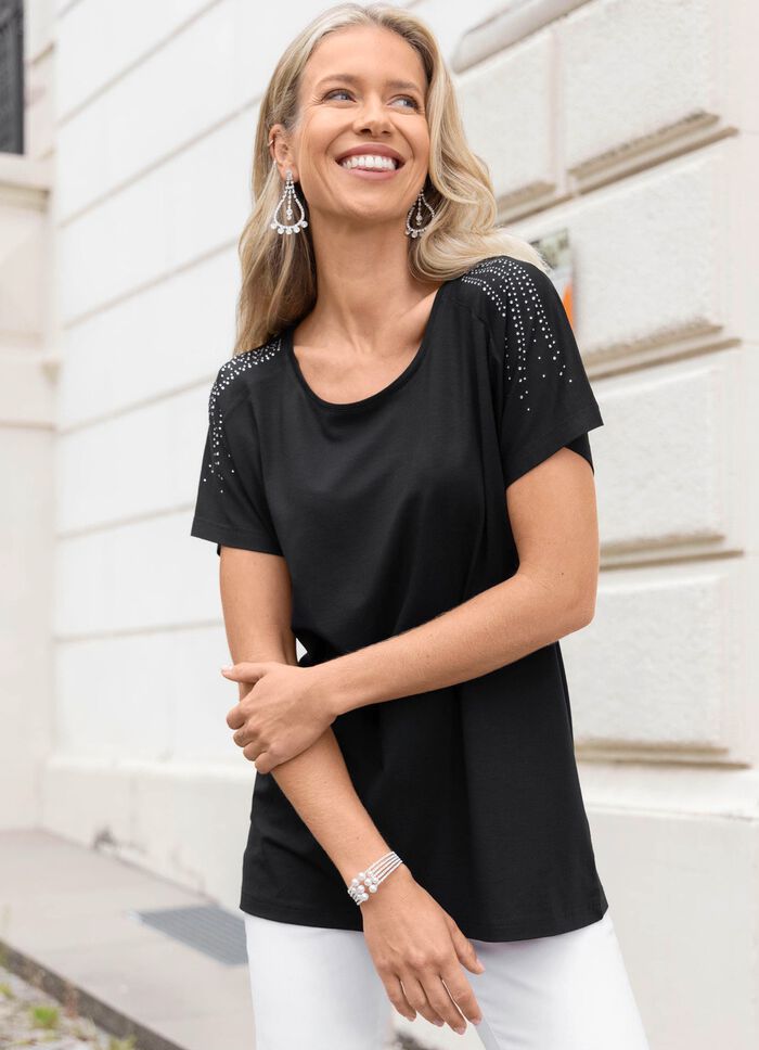 5-reihiger Strass-Armreif 