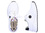 Rieker, stylische Damen-Sneaker, Weite H, mit herausnehmbarem Fußbett WEISS-SCHWARZ