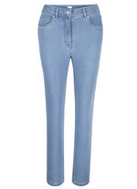 Knöchellange Jeans in 5-Pocket-Form HELLBLAU