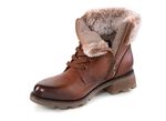 ELENA EDEN, gef&uuml;tterte Damen-Stiefeletten, Winterschuhe, Weite G, mit herausnehmbarem Fu&szlig;bett BRAUN