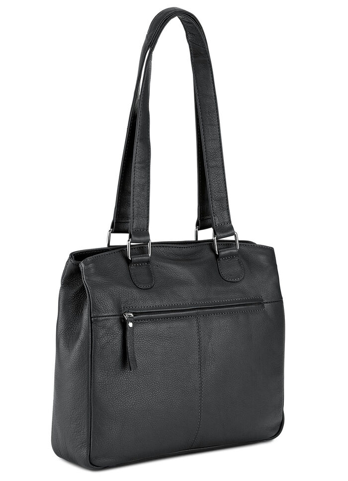 Laurina, Tasche, Damen, aus Leder SCHWARZ