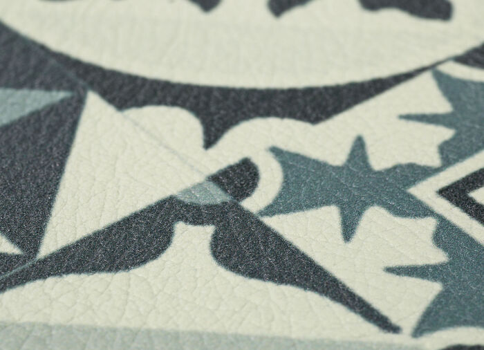 Strapazierfähiger Küchenläufer und -teppich im Fliesen-Design GRAU