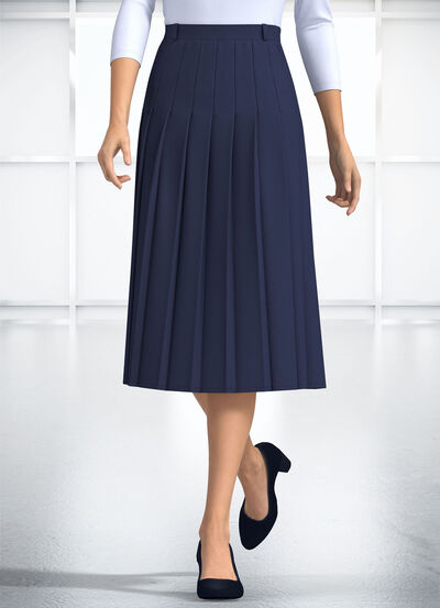 Rock mit Falten rundum 