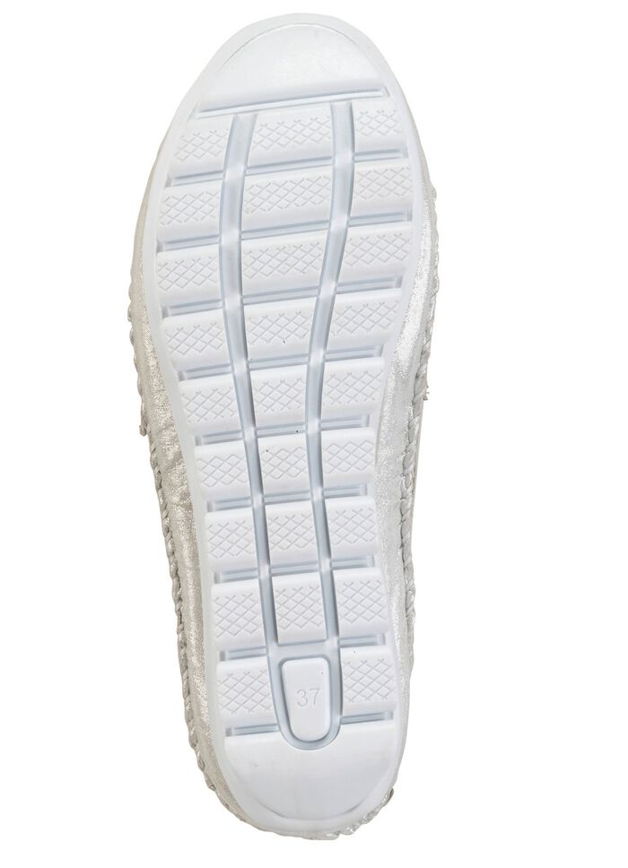 Gemini Mokassin-Slipper aus weichem, gl&auml;nzend gepr&auml;gtem Nappaleder 