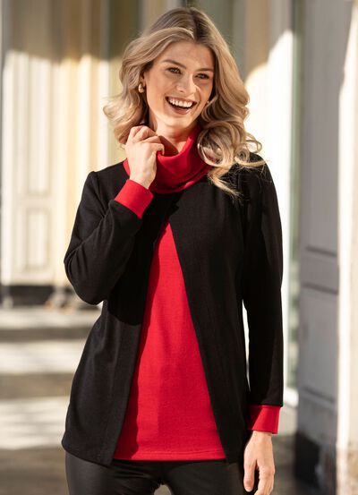 Shirt in Two-in-One-Style 