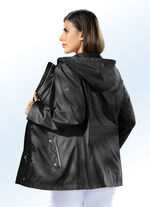 Jacke mit abnehmbarer Kapuze SCHWARZ