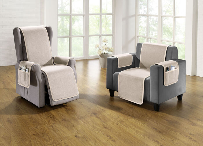 Wende-Schoner mit Bandeinfassung BEIGE