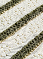 Pullover mit Glitzerakzenten ECRU-OLIV-BEIGE