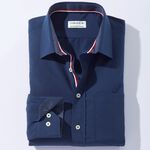 Hemd von "Milano Italy" in 4 Farben DUNKELBLAU