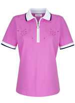 Poloshirt mit Cut-Outs in 2 Farben ROSA