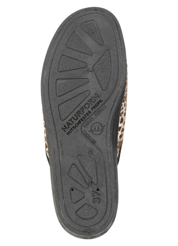 Trendige Damen-Hausschuhe, im Leo-Look BRAUN