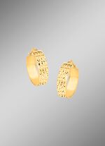 Diamantierte Creolen aus Gold 