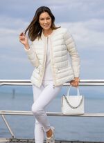 Jacke mit dekorativer Perlenzier 