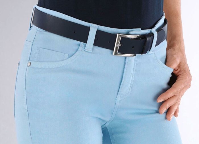 Trendiger Damen-G&uuml;rtel aus Leder, 3,5 cm breit 