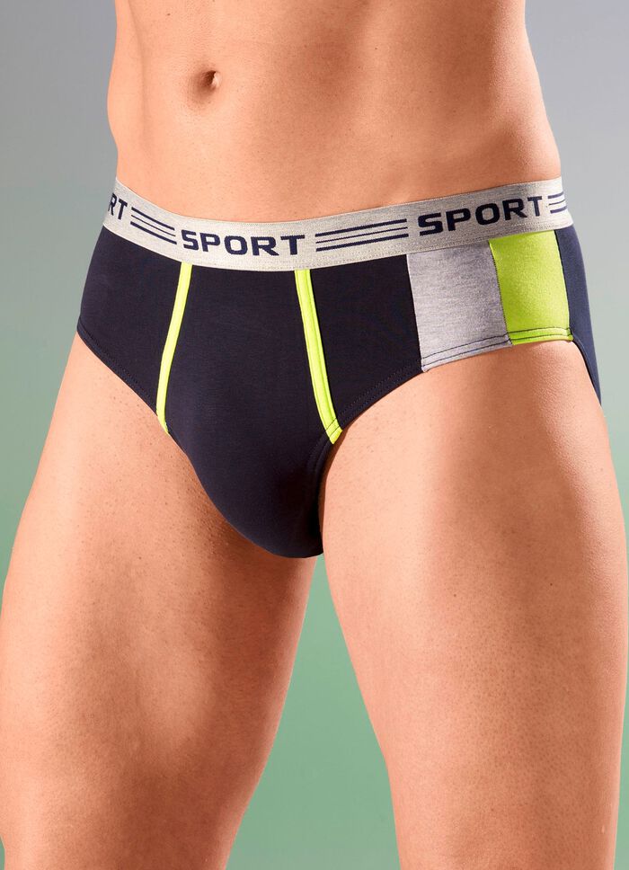 Viererpack Slips, mit Elastikbund 