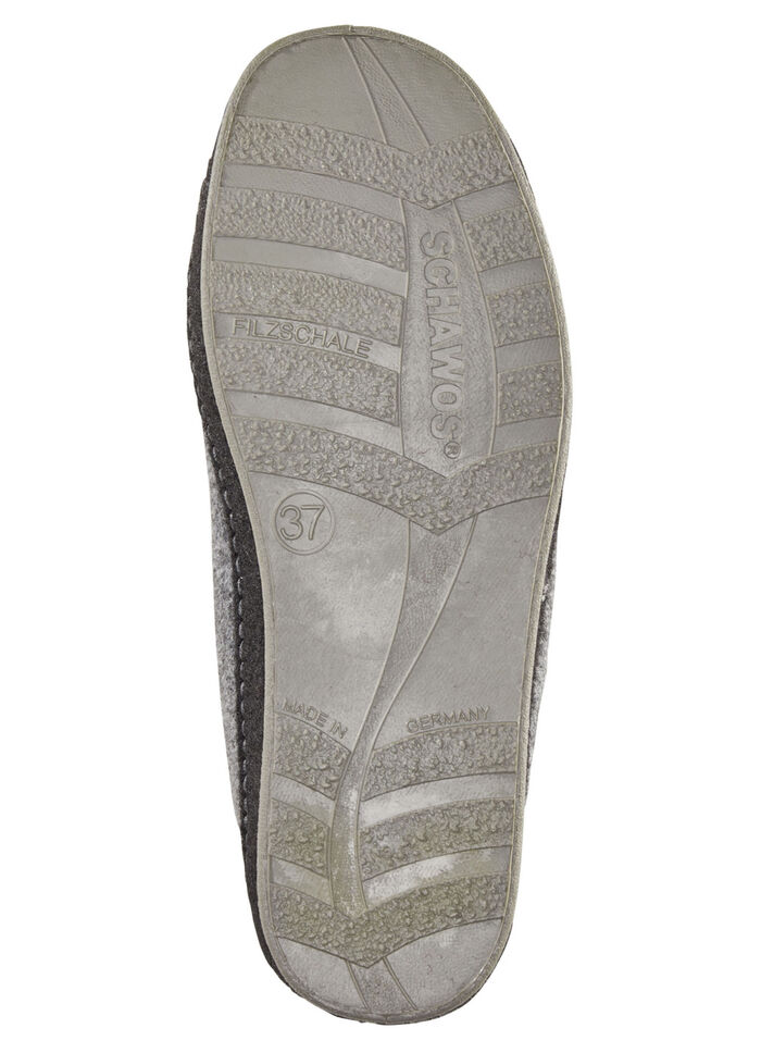 Atmungsaktive Damen-Hausschuhe, mit Reißverschluss GRAU-SCHWARZ