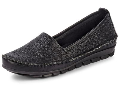 Gemini Mokassin-Slipper mit toller Pr&auml;gung 