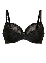 Rosa Faia Bügel-BH mit elastischer Spitze SCHWARZ-PUDER