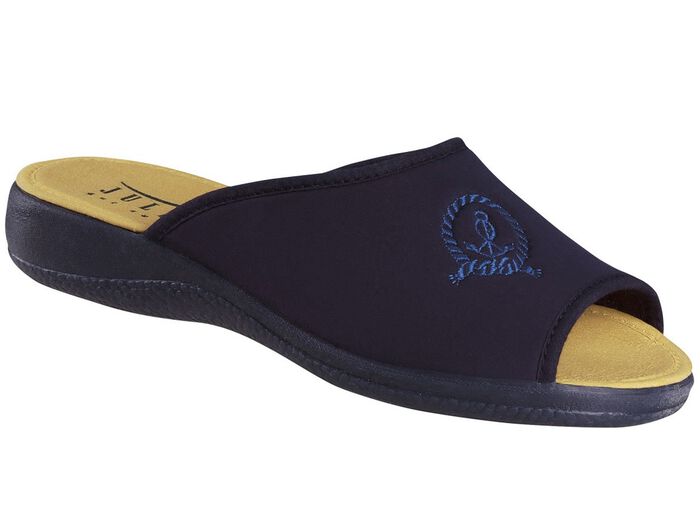 Bequeme und trendige Stretch-Pantolette BLAU